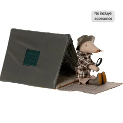 Maileg Tienda de campaña lino 12cm. ratoncitos