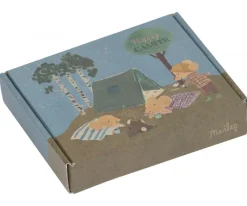 Maileg Tienda de campaña lino 12cm. ratoncitos