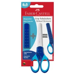 Faber castell Tijeras escolares Grip azul