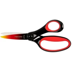 Fiskars Tijeras softgrip 15cm. rojo y negro