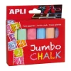 Apli Tizas redondas jumbo 6 colores