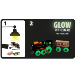 Brio Tren fantasma brilla en la oscuridad