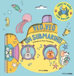 Veo, veo. ¡Un submarino! Libro de baño